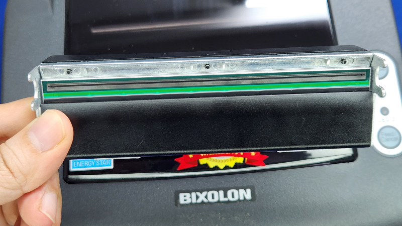 Hình chụp mặt trước đầu in nhiệt máy in Bixolon SLP-T400.